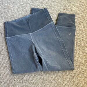 Lululemon Size4 blue acid wash leggings